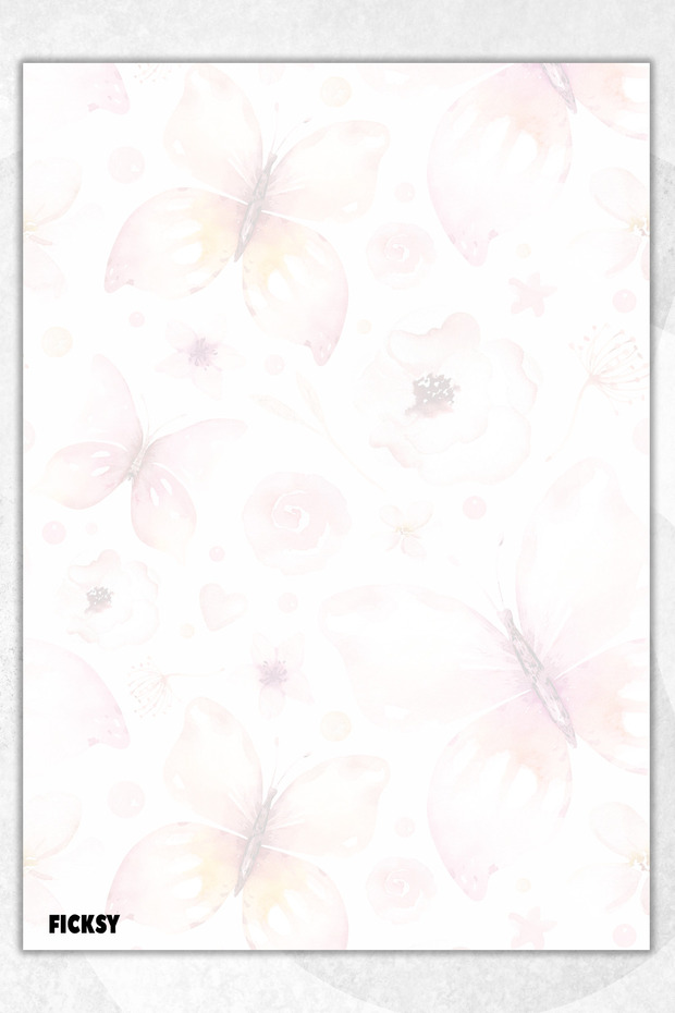 ورق ملاحظات على شكل فراشة - مقاس A5 - 50 ورقة - مفكرة - مذكرة - مفكرة - قائمة المهام - دفتر ملاحظات - 1