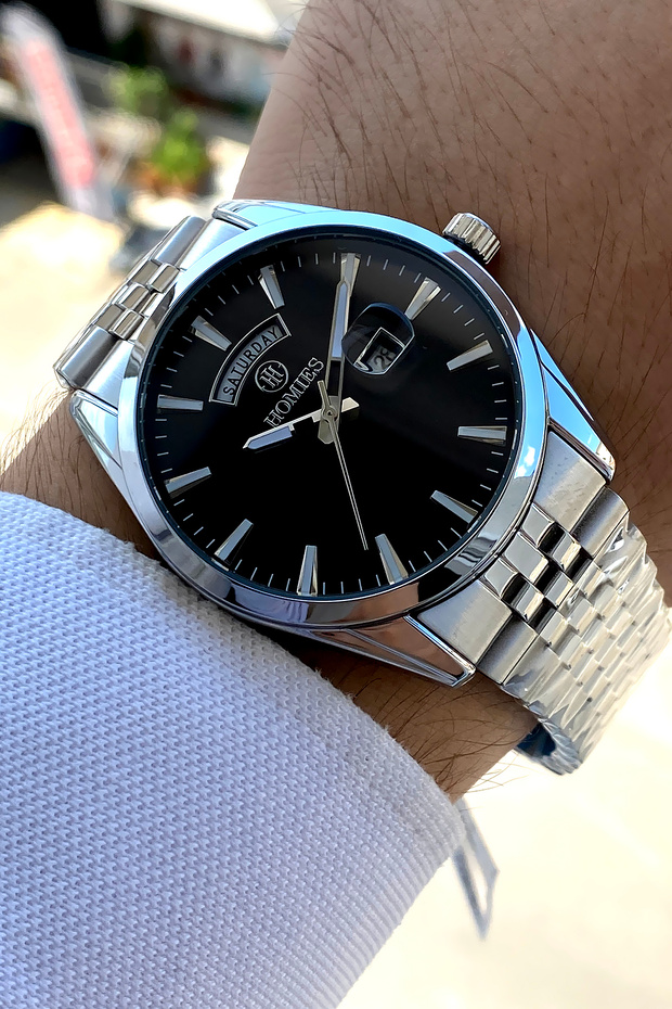 Original 2 Year Warranty Boxed Bracelet Gift Steel Men's Wrist Watch