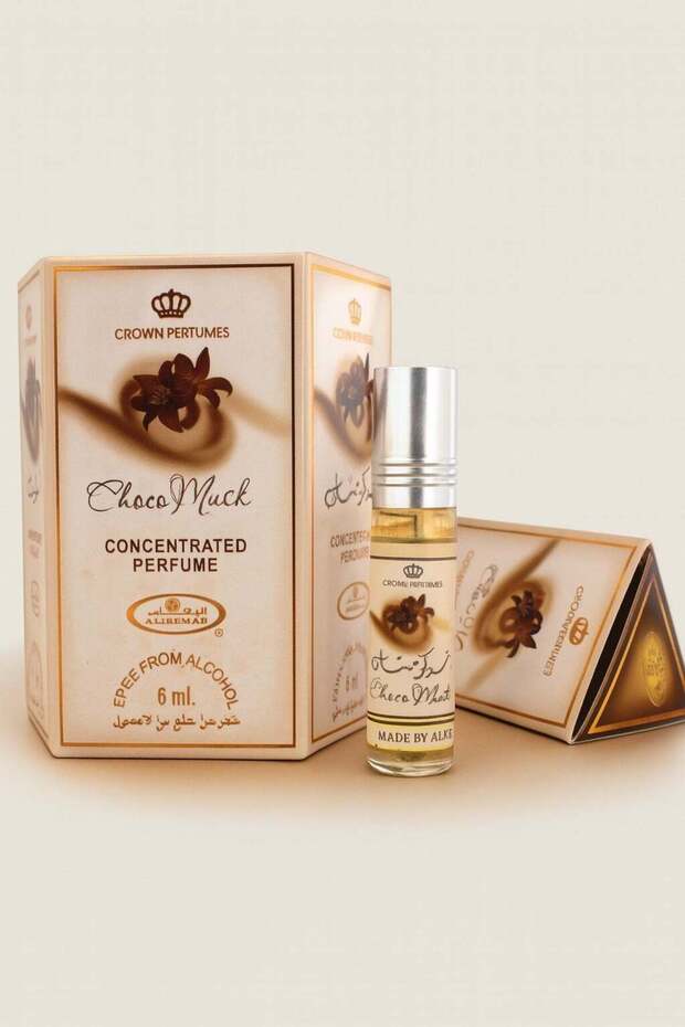 Choco Musk Concentrated Perfume Roll-On 6ml x6 – Alcohol-Free Attar (Chocolate & Vanilla)