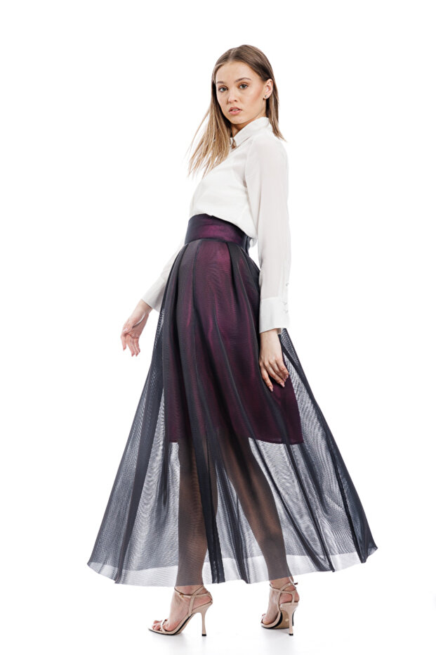 Fusta eleganta gri - 1