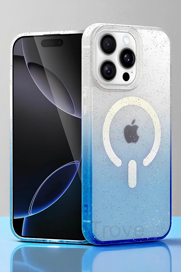 Apple iPhone 15 Pro Max Uyumlu Pummel Shiny Magsafe Kapak - 1