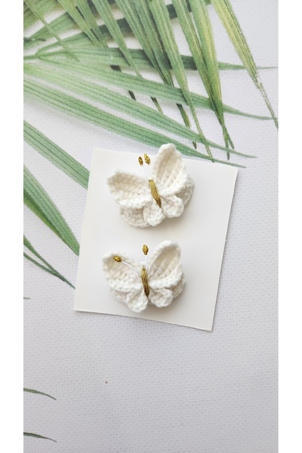 Hairless Baby Buckle Trend Butterfly Set of 2 Handmade Baby Gift Newborn Baby Buckle