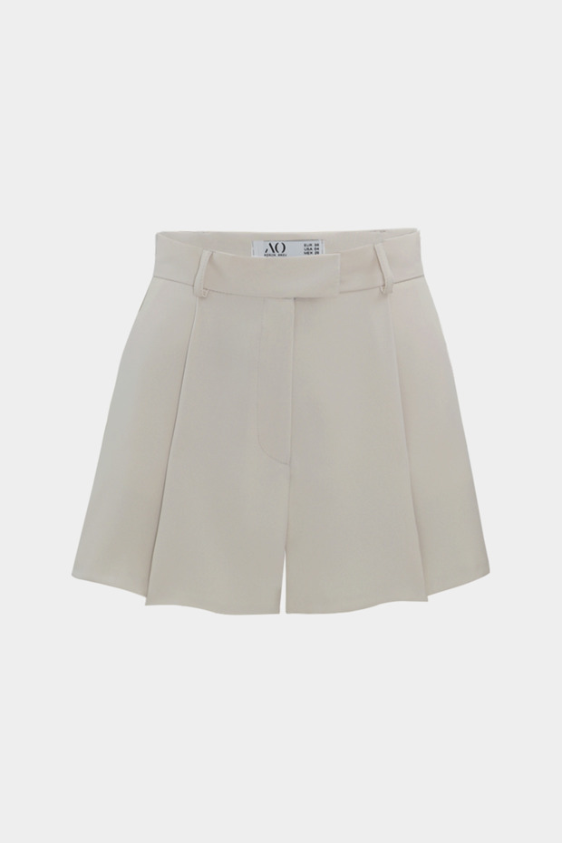 Yüksek Bel Wed Leg Cep Detaylı Mini Şort - 1