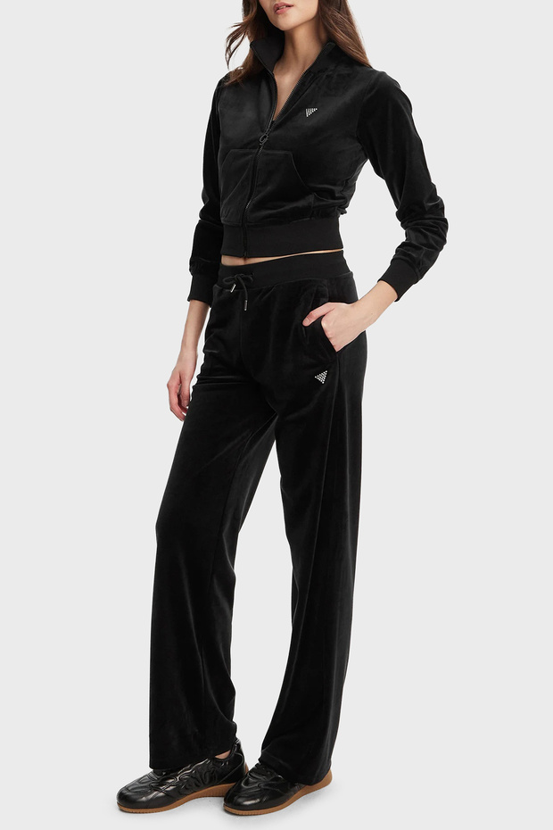 Couture Taşlı Regular Fit Yüksek Bel Kadife Jogger Pantolon V3BB26K0232 PANTOLON V3BB26 - 2