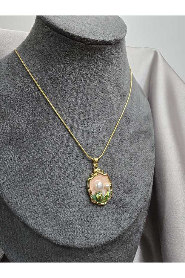 VİNTAGE ÇELİK KOLYE - 2