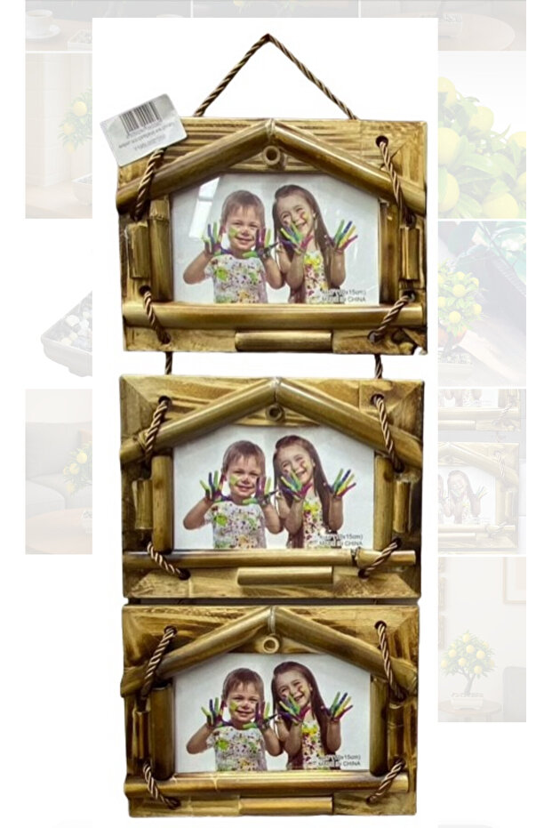 Bambu Zarafet Üçlü Çerçeve - 3