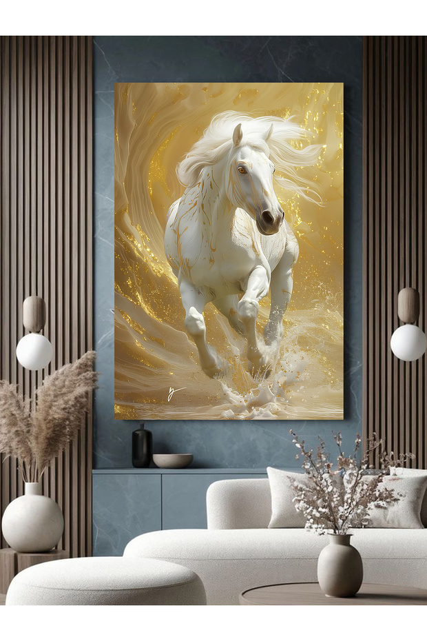 AT BASKILI KANVAS TABLO - 3