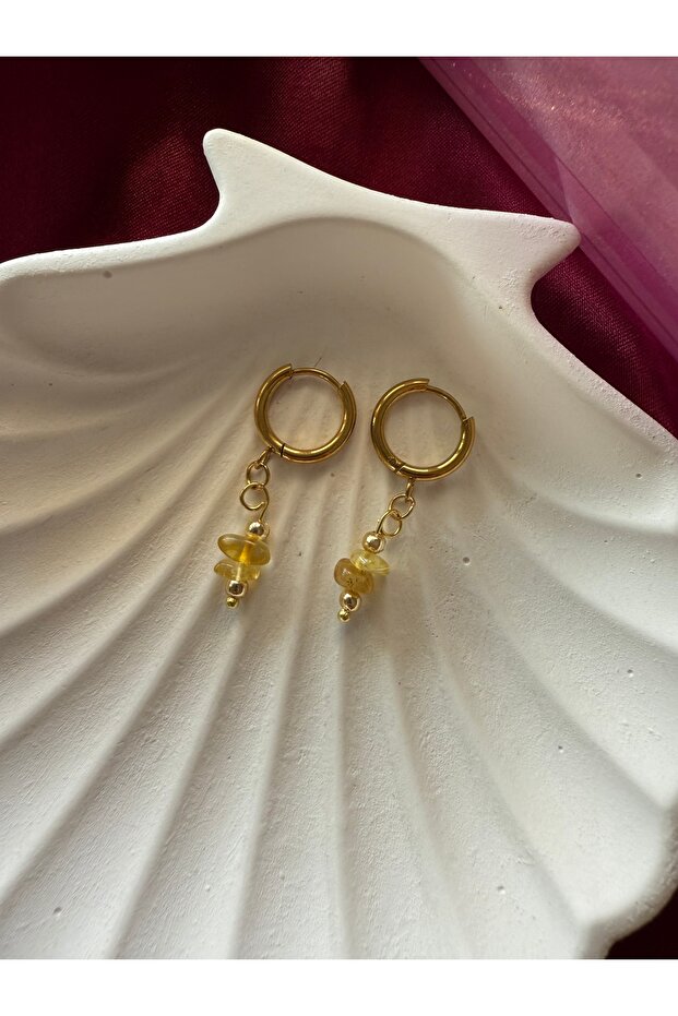 Sitrin Çelik küpe - 2