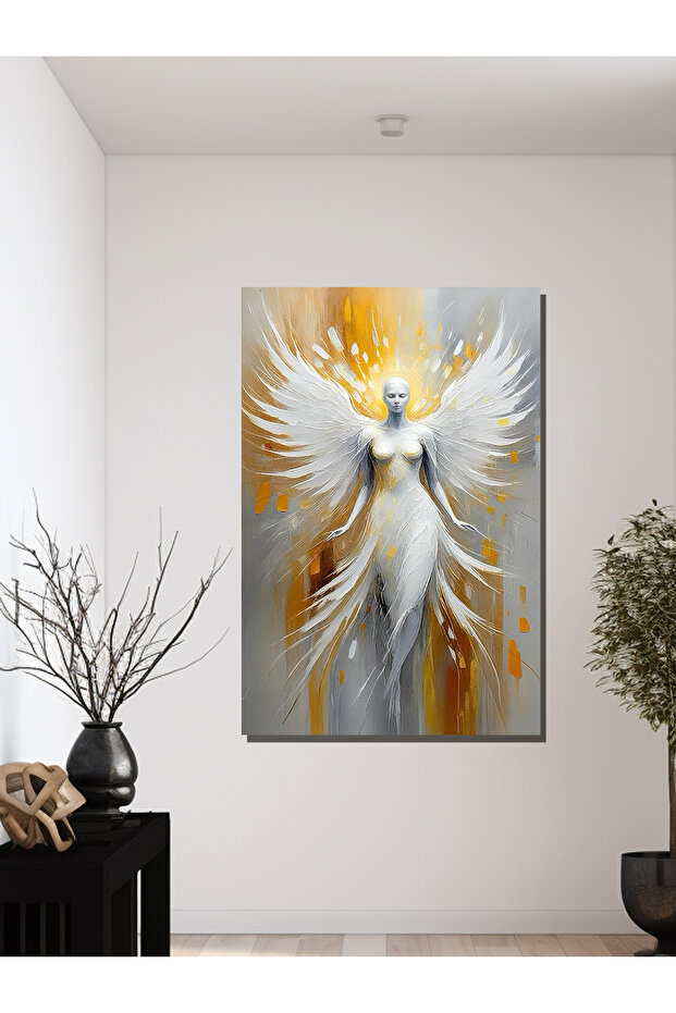 MELEK BASKILI KANVAS TABLO - 3