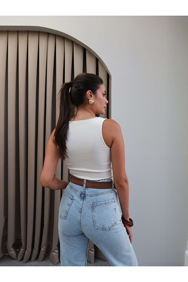 Çift Fermuarlı Bluz - 6