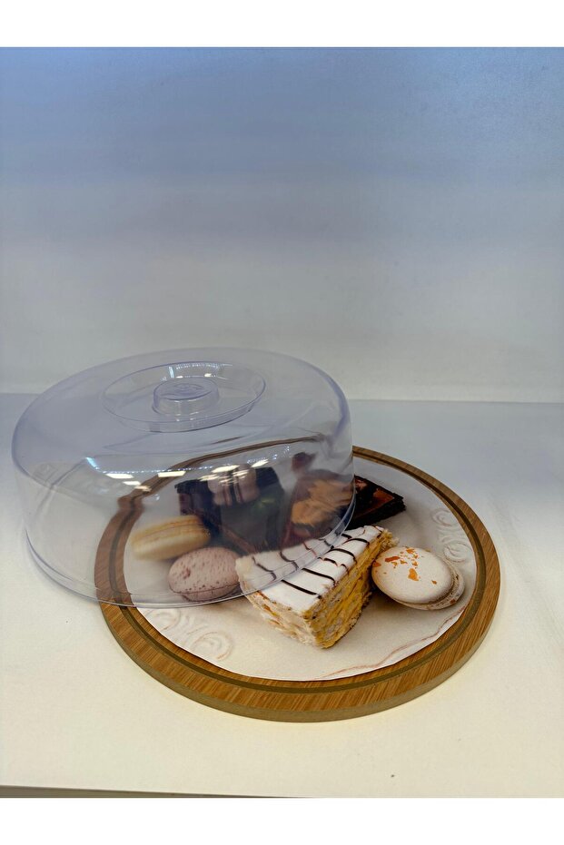 Ahşap Kek Fanusu - 2