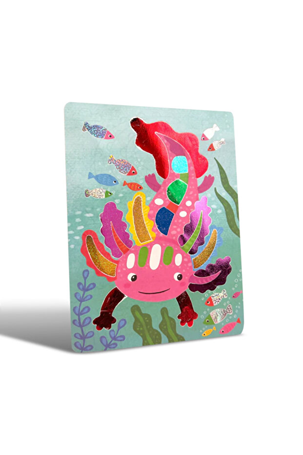 Комплект за рисуване с фолио - Страхотни животни - 4