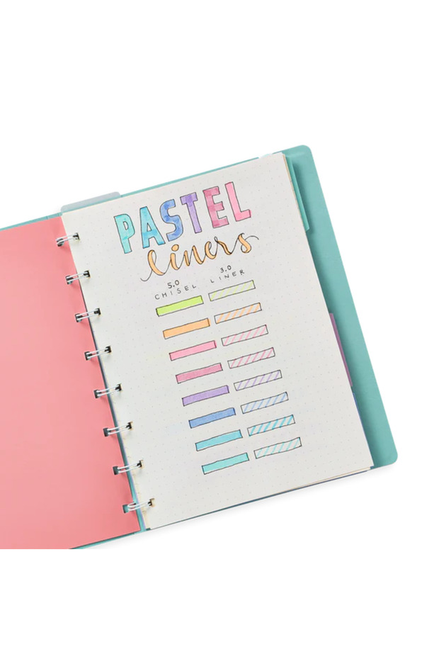 Markere cu varf dublu - Pastel Liners - Set de 8 - 3