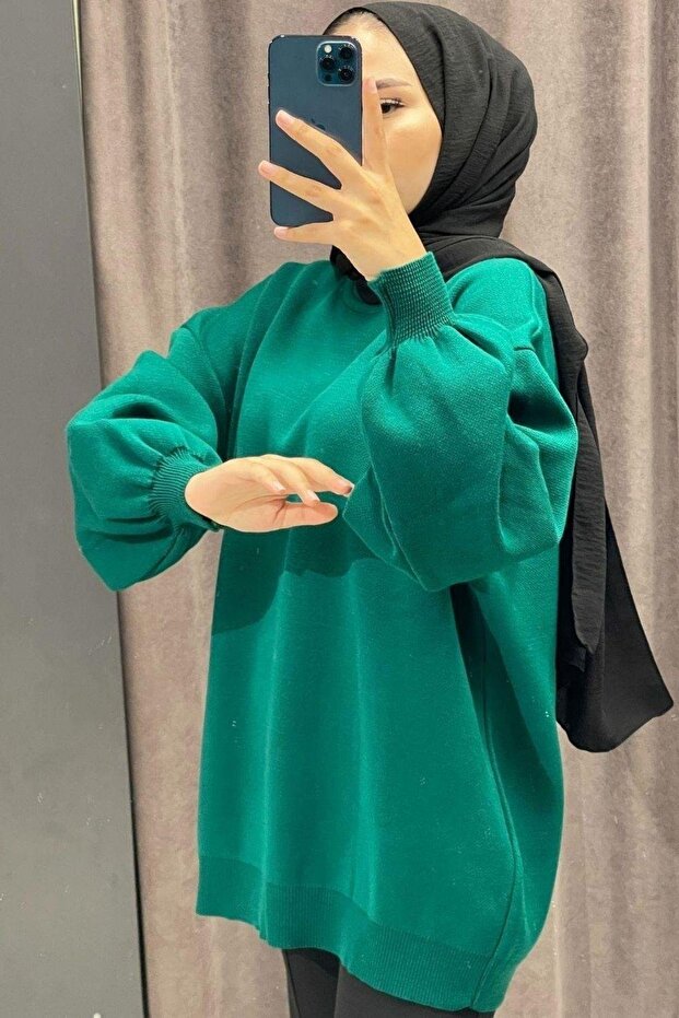 pulover cu mânecă cu balon - 3