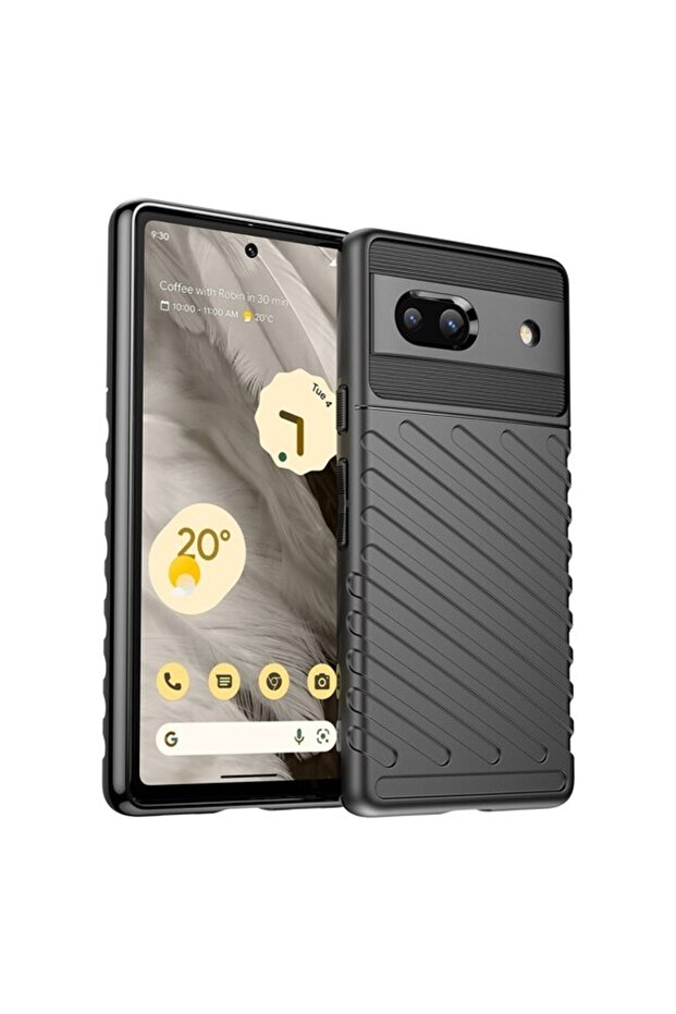 Protective Case for Google Pixel 7A, Thunder Case, Black - 5