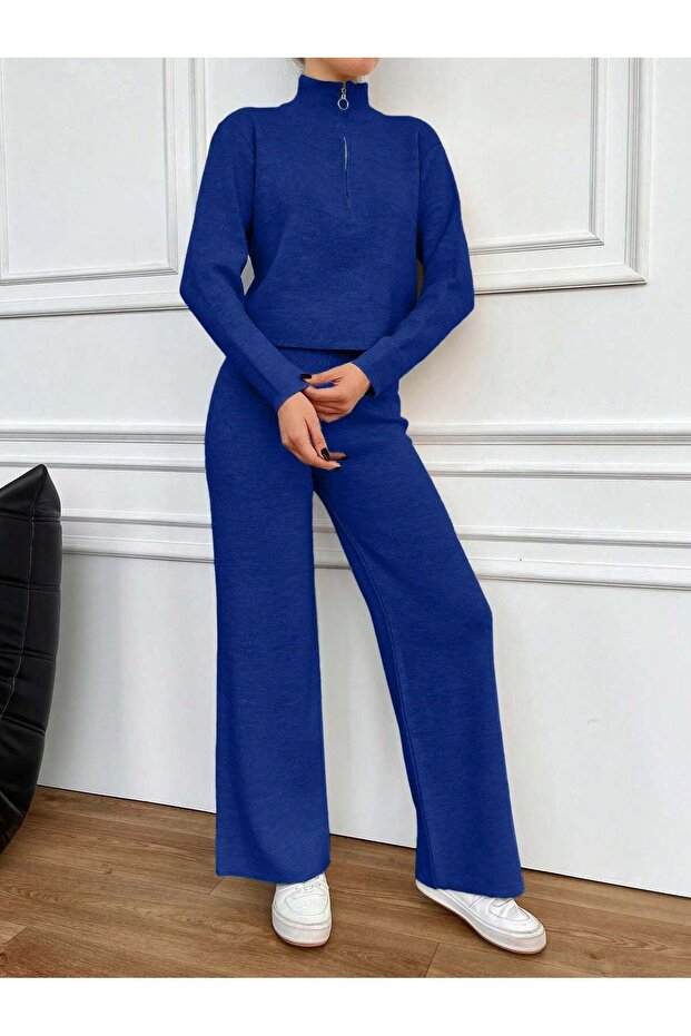 fermuarlı 2 lı triko takım - 4