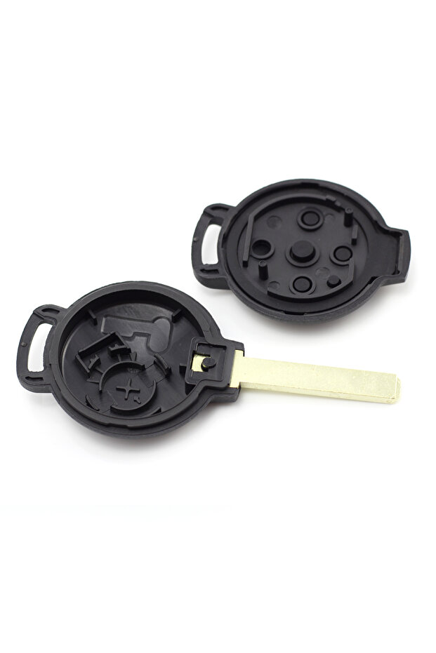 3-button key shell for Smart, Matte Black - 2