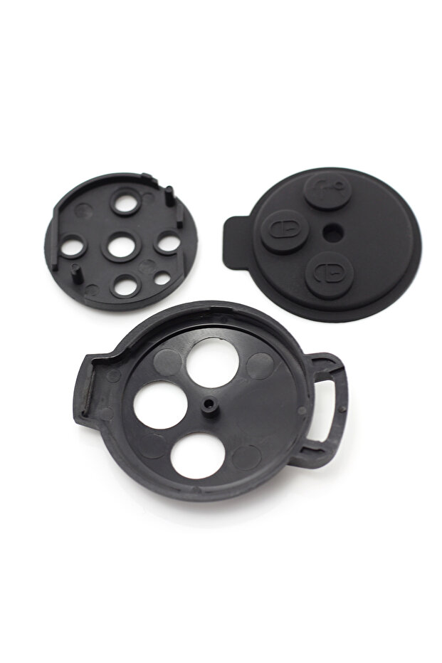 3-button key shell for Smart, Matte Black - 4