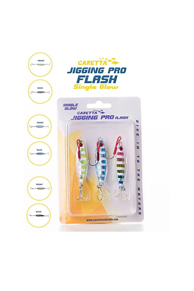 Jigging Pro Flash Single Glow Jig Yem - 2