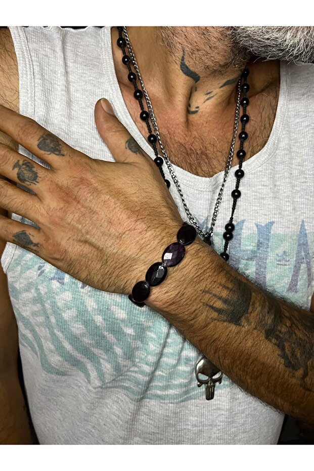 Amethyst Stone Natural Stone Bracelet