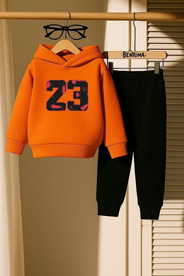 23 Printed 3 Thread Children's Tracksuit Set