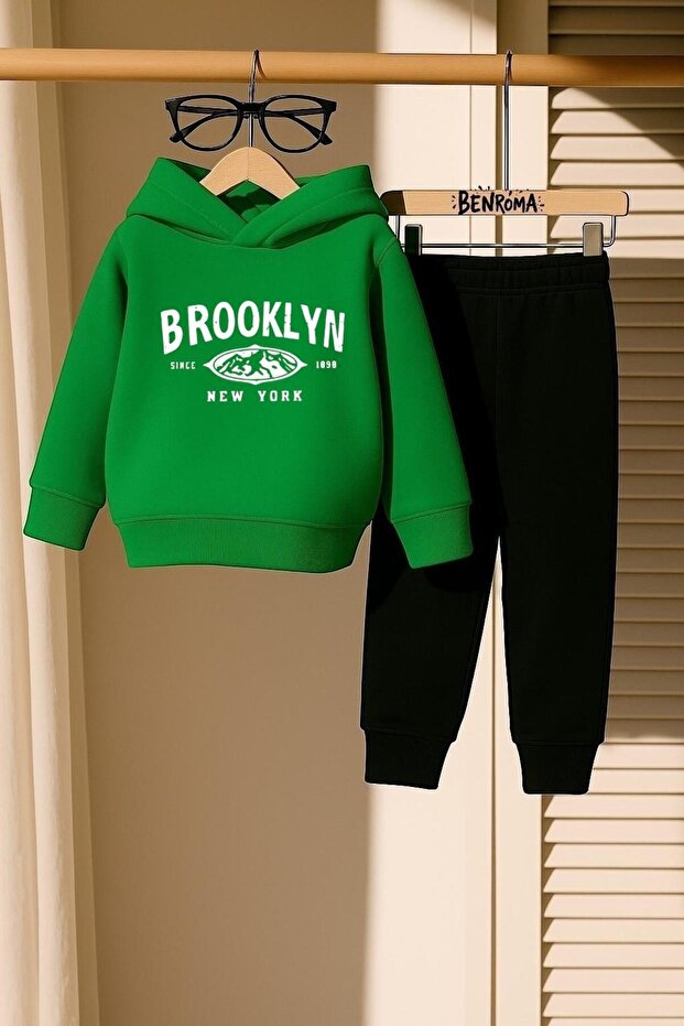Brooklyn Printed 3 Thread Children's Tracksuit Set