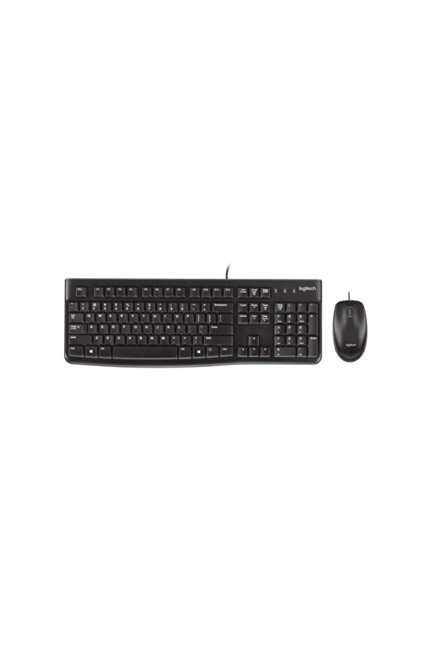 MK120 Arabic/English Layout Keyboard and Mouse Combo – Graphite - 1