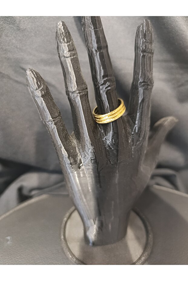 SİMLİ ÜÇLÜ ÇELİK YÜZÜK - 3