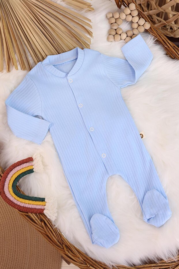 Baby Boy Jumpsuit with Blue Booties