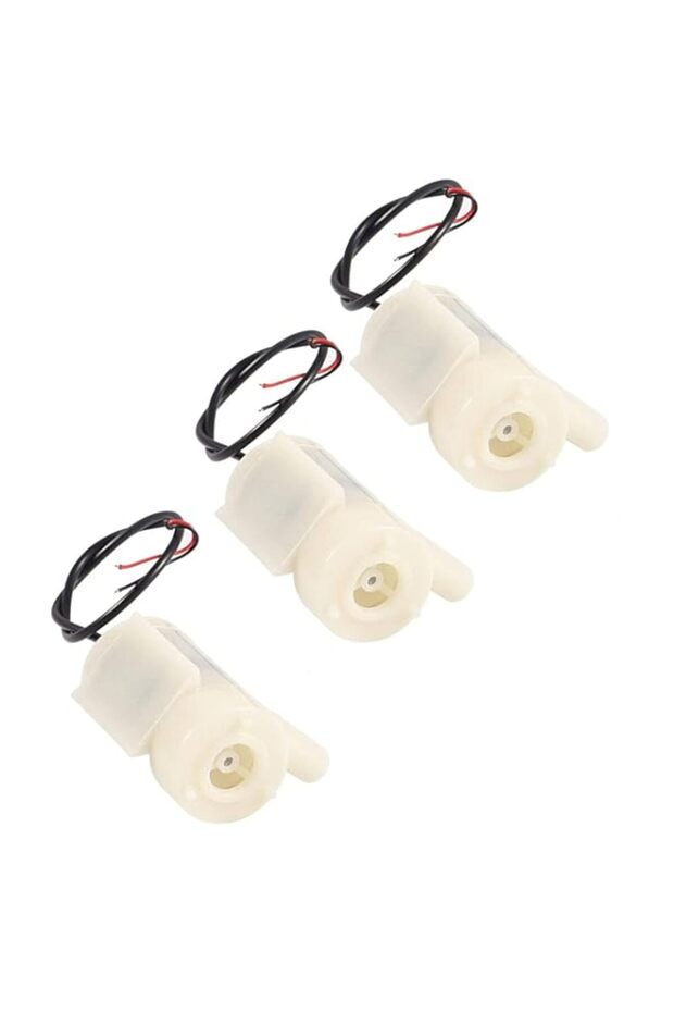3pcs DC 3-5V Micro Submersible Mini Water Pump for Aquariums Fish Tank Pond Fountain Hydroponics Garden (White)