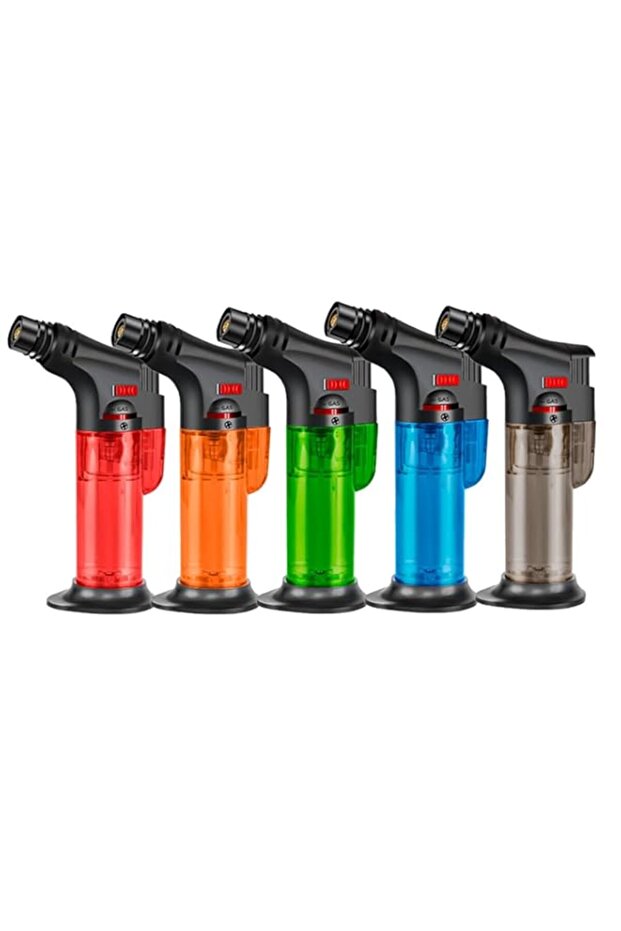 4 Pack Torch Lighters Set, Butane Refillable Jet Flame Lighter, Windproof, Safe & Multi-Use for Can - 1