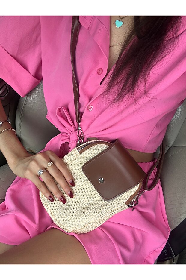 Hasır postacı çantası - 2