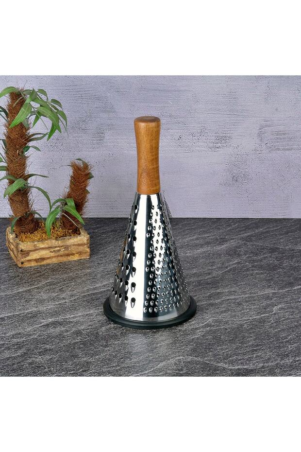 Wooden Handle 20cm Grater and Funnel Multi-Purpose Kitchen Gift Set