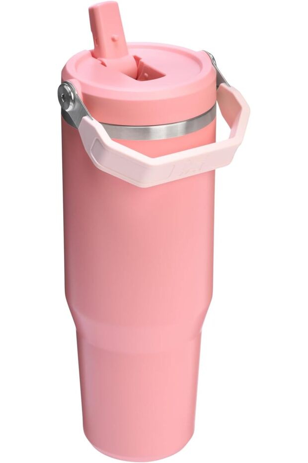 IceFlow 2.0 Flip Straw Tumbler with Handle 30 oz | Twist On Lid and Flip Up Straw | Leakproo - 5