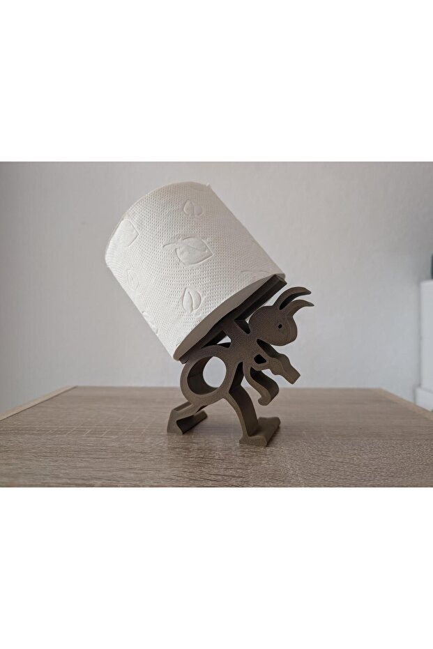 3D Toilet Paper Holder with Ant Design – Decorative Bathroom Accessory
