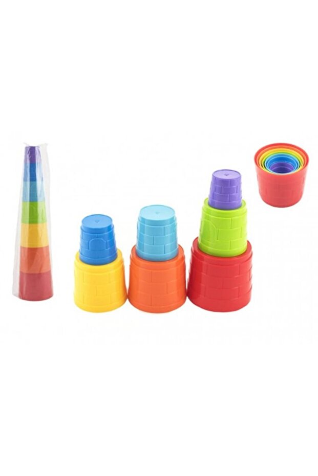 Set Constructor de 7 piese, Plastic, Multicolor - 3