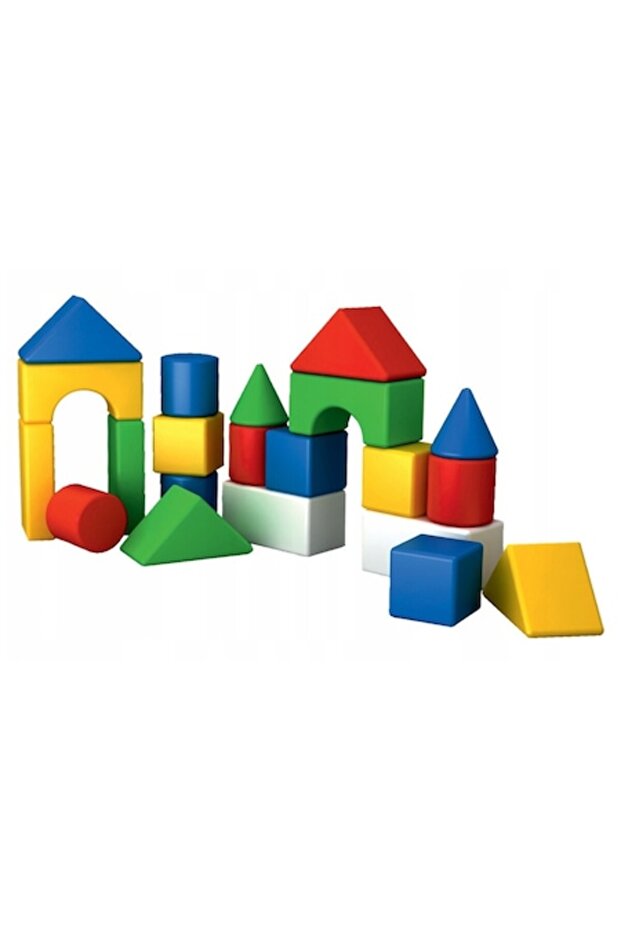 Blocuri de construcție TechnoK, 19 piese, forme colorate - 1