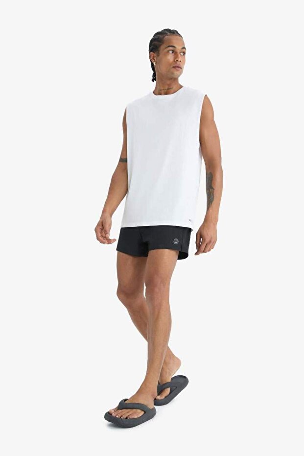 DeFactoFit Boxy Fit Bisiklet Yaka Sporcu Atlet A1821AX23SM - 3