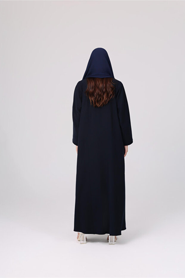 عباية سادة بقصّة مستقيمة - 3