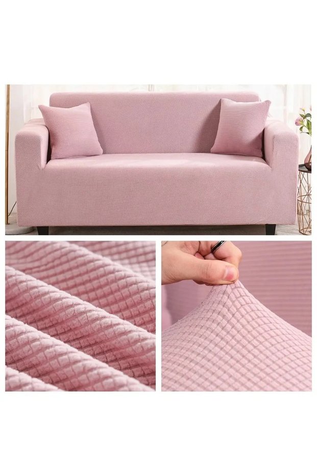 Lycra Fabric 2 Seater Seat Cover Sofa Cover Elastic Flexible Good Quality