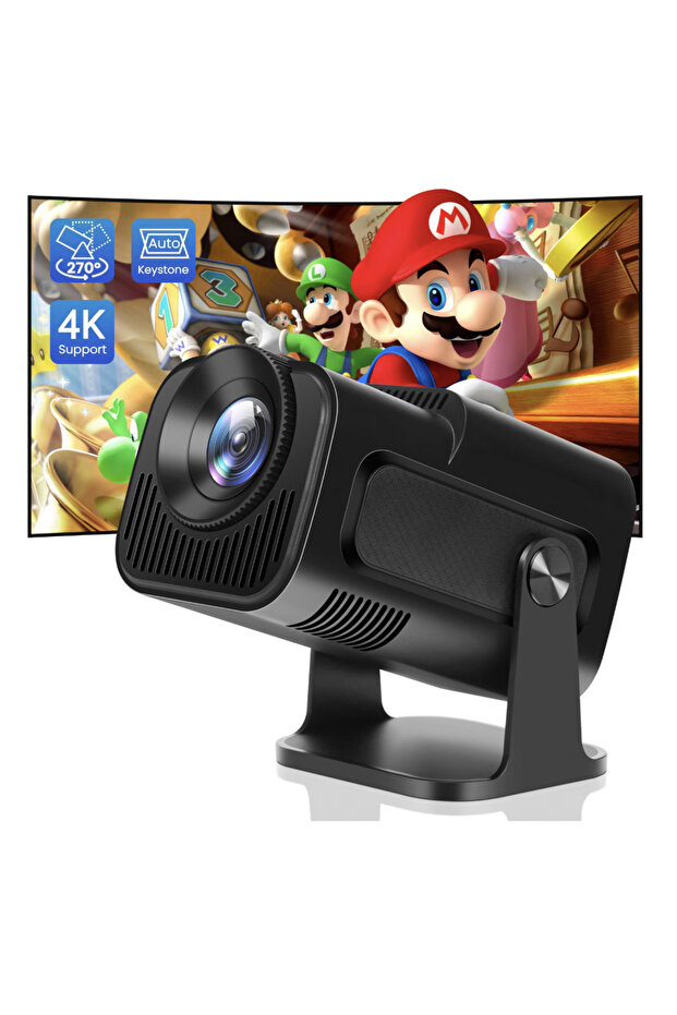 N2L Store® Portable Video Projector, Android 11, 4K, 12000 lumens, with 2 controllers included - 1