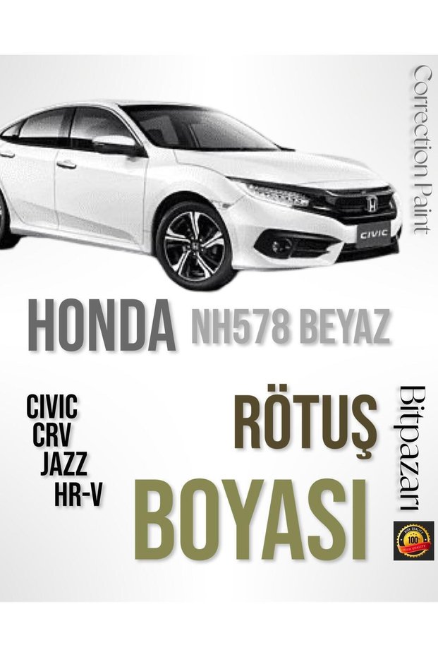 Honda Civic, Jazz, Cr-V, Hr-V - Compatible Nh578 White Retouch Paint 20 Ml,