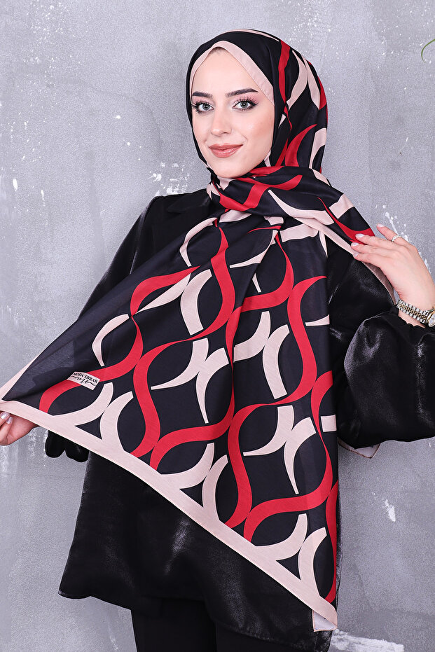 شال منقوش من القطن الناعم - 4