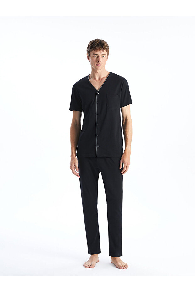 Standart Kalıp Erkek Pijama Takımı - 1