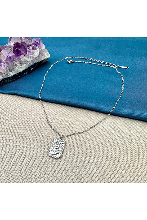 Steel Ancient Tarot Necklace