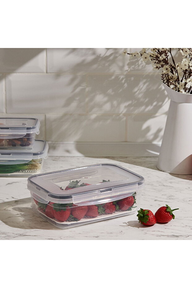 حاوية تخزين مستطيلة ملونة، 1.4 لتر، أدوات مطبخ عملية وأنيقة - 1