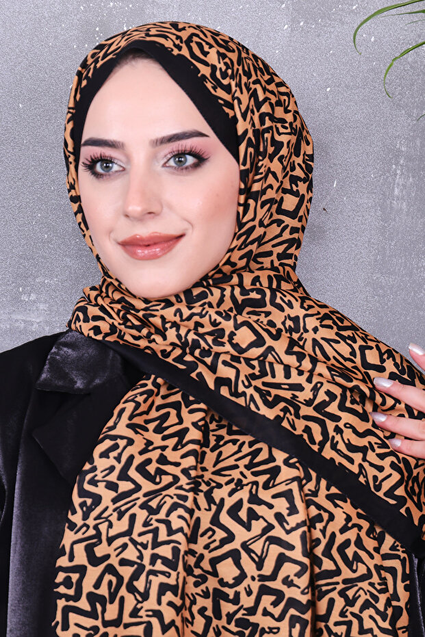 شال منقوش من القطن الناعم - 2