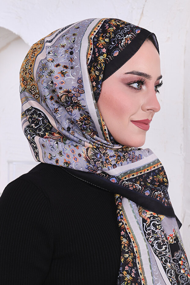 Soft Pamuk Desenli Şal - 2