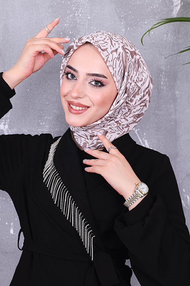 Soft Cotton Patterned Scarf - 2