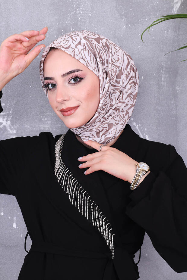 Soft Cotton Patterned Scarf - 4